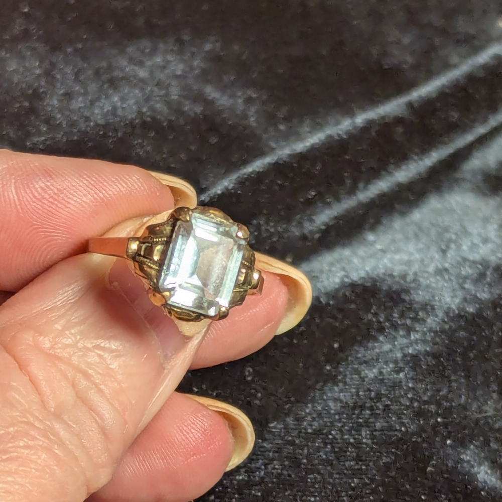 Rock Crystal In Antique Setting